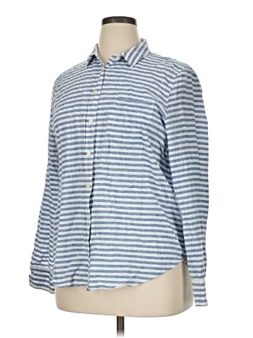 J.Crew Factory Store Long Sleeve Button-Down Shirt (view 1)