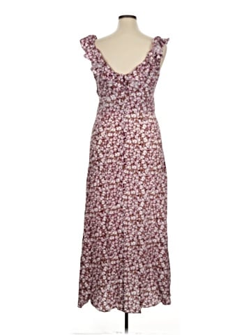 Madewell Ruffled Scoopneck Maxi Dress in Floral (view 2)