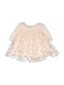 Baby Gap 100% Polyester Ivory 3/4 Sleeve Top Size 0-3 mo - photo 1