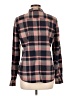 GOODTHREADS 100% Cotton Plaid Brown Long Sleeve Button-Down Shirt Size L - photo 2