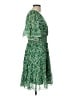 Max Studio 100% Polyester Paisley Green Cocktail Dress Size L - photo 4