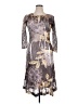 Komarov 100% Polyester Print Gray Cocktail Dress Size XL (4) - photo 1