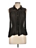 Mine 100% Polyester Black Sleeveless Blouse Size L - photo 1