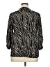 Robert Louis Animal Print Black 3/4 Sleeve Blouse Size XL - photo 2