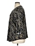 Robert Louis Animal Print Black 3/4 Sleeve Blouse Size XL - photo 5