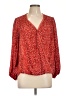 Max Studio 100% Polyester Red 3/4 Sleeve T-Shirt Size L - photo 1