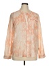 CALVIN KLEIN JEANS 100% Polyester Orange Long Sleeve Blouse Size XL - photo 1
