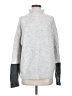 Fred David Color Block Gray Turtleneck Sweater Size S - photo 1