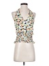 Sienna Sky 100% Polyester Ivory Sleeveless Blouse Size XS - photo 1