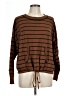 Max Studio Stripes Brown Pullover Sweater Size L - photo 1
