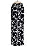 Simply Vera Vera Wang 100% Polyester Floral Black Casual Pants Size M - photo 1