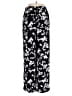 Simply Vera Vera Wang 100% Polyester Floral Black Casual Pants Size M - photo 2