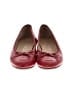 Chanel Red Quilted Leather Cap Toe Ballet Flats Size EU 38 - photo 2