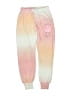 Justice 100% Recycled Polyester Tie-dye Pink Sweatpants Size S (kids) - photo 1