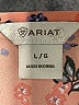 Ariat 100% Polyester Floral Orange Casual Dress Size L - photo 7