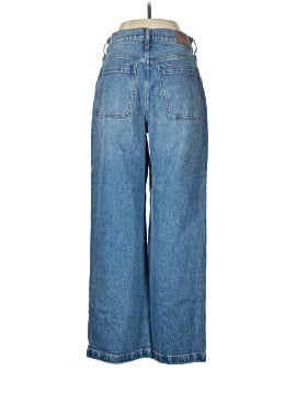 Madewell The Emmett Wide-Leg Jean in Lakecourt Wash: Patch Pocket Edition (view 2)