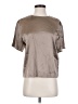 Adriano Goldschmied Metallic Silver Short Sleeve Blouse Size XS - photo 1