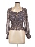 Love Tree 100% Polyester Brown Long Sleeve Blouse Size L - photo 1