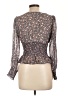 Love Tree 100% Polyester Brown Long Sleeve Blouse Size L - photo 2