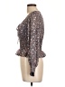Love Tree 100% Polyester Brown Long Sleeve Blouse Size L - photo 5