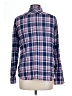 Allison Joy 100% Cotton Plaid Blue Long Sleeve Button-Down Shirt Size L - photo 2