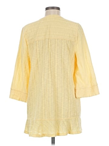 Soft Surroundings 3/4 Sleeve Button-Down Shirt (view 2)
