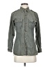 Current/Elliott 100% Cotton Gray Long Sleeve Button-Down Shirt Size Sm (1) - photo 1