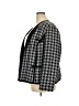 Jones Studio 100% Polyester Houndstooth Gray Blazer Size 22w - photo 5