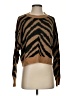 American Eagle Outfitters Animal Print Brown Pullover Sweater Size XS - photo 1