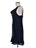 Lavender Brown 100% Silk Blue Cocktail Dress Size M - photo 5