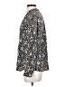 Nic + Zoe Animal Print Black Long Sleeve Blouse Size S - photo 5