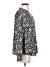 Nic + Zoe Animal Print Black Long Sleeve Blouse Size S - photo 4