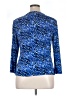 Bold Elements Blue 3/4 Sleeve Blouse Size XL - photo 2