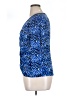 Bold Elements Blue 3/4 Sleeve Blouse Size XL - photo 5