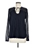 Tiny Blue Long Sleeve Blouse Size M - photo 1