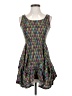 Xhilaration 100% Polyester Print Green Cocktail Dress Size XS - photo 1