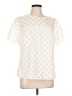 Akris Punto Ivory Short Sleeve Blouse Size 12 - photo 1