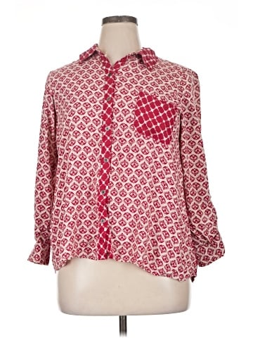 Style&Co 3/4 Sleeve Button-Down Shirt (view 1)