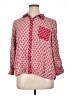 Style&Co 100% Rayon Hearts Red 3/4 Sleeve Button-Down Shirt Size XL (petite) - photo 1