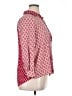 Style&Co 100% Rayon Hearts Red 3/4 Sleeve Button-Down Shirt Size XL (petite) - photo 4
