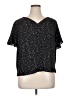 Evri Stars Black Short Sleeve Blouse Size 0X - photo 1