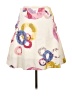 Fei 100% Cotton Floral Ivory Casual Skirt Size 10 - photo 2
