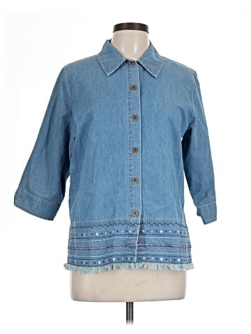Allison Daley 3/4 Sleeve Button-Down Shirt (view 1)