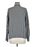 Pull&Bear Stripes Black Long Sleeve Blouse Size M - photo 2