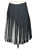J.Crew 100% Polyester Stripes Gray Casual Skirt Size 4 - photo 2