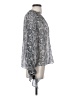 Rebecca Taylor Silver Long Sleeve Blouse Size 4 - photo 4