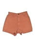 Afends 100% Cotton Solid Orange Shorts Size 2 - photo 1
