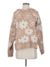 LA Hearts Floral Tan Pullover Sweater Size S - photo 1
