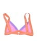 One One Floral Orange Swimsuit Top Size XS - photo 2