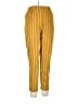 Forever 21 Stripes Yellow Casual Pants Size L - photo 1